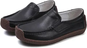 Women's Comfortable Genuine Leather Moccasins Casual Driving Loafers Soft Walking Shoes Women Slip On