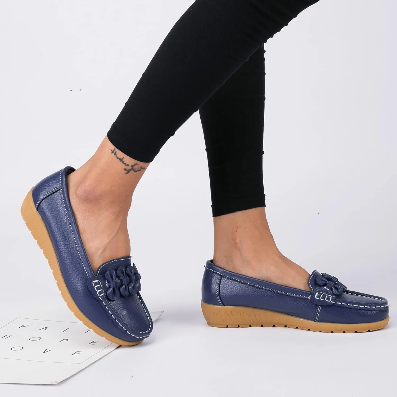 Womens Dress Shoes with Arch Support Loafers for Women Wide Wide Toe Box Trendy Casualfashion Round Toe Christmas Tennis Shoes for Women Women Tennis Shoes