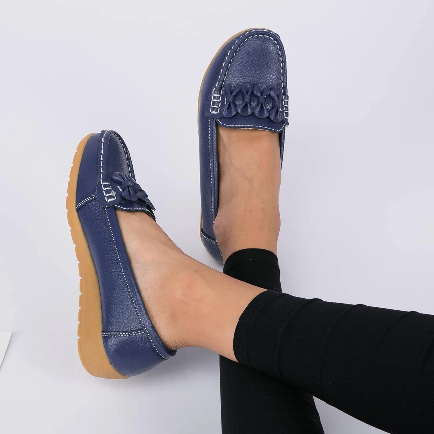 Womens Dress Shoes with Arch Support Loafers for Women Wide Wide Toe Box Trendy Casualfashion Round Toe Christmas Tennis Shoes for Women Women Tennis Shoes