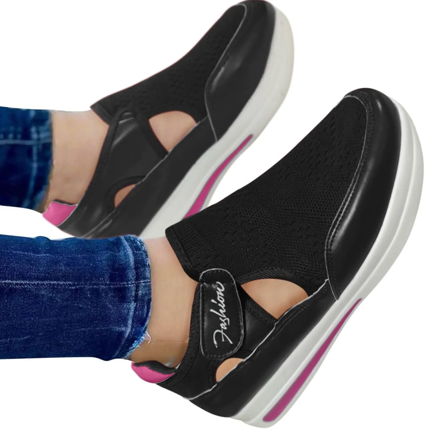 Women's Fashion Sneakers Red Zapatos Termicos Comodos para El Frio De Mujer Black Shoes Women Dressy Flats Orthopedic Shoes for Women Wide Width Slip On Women's Slip On Tennis Shoes Size 9