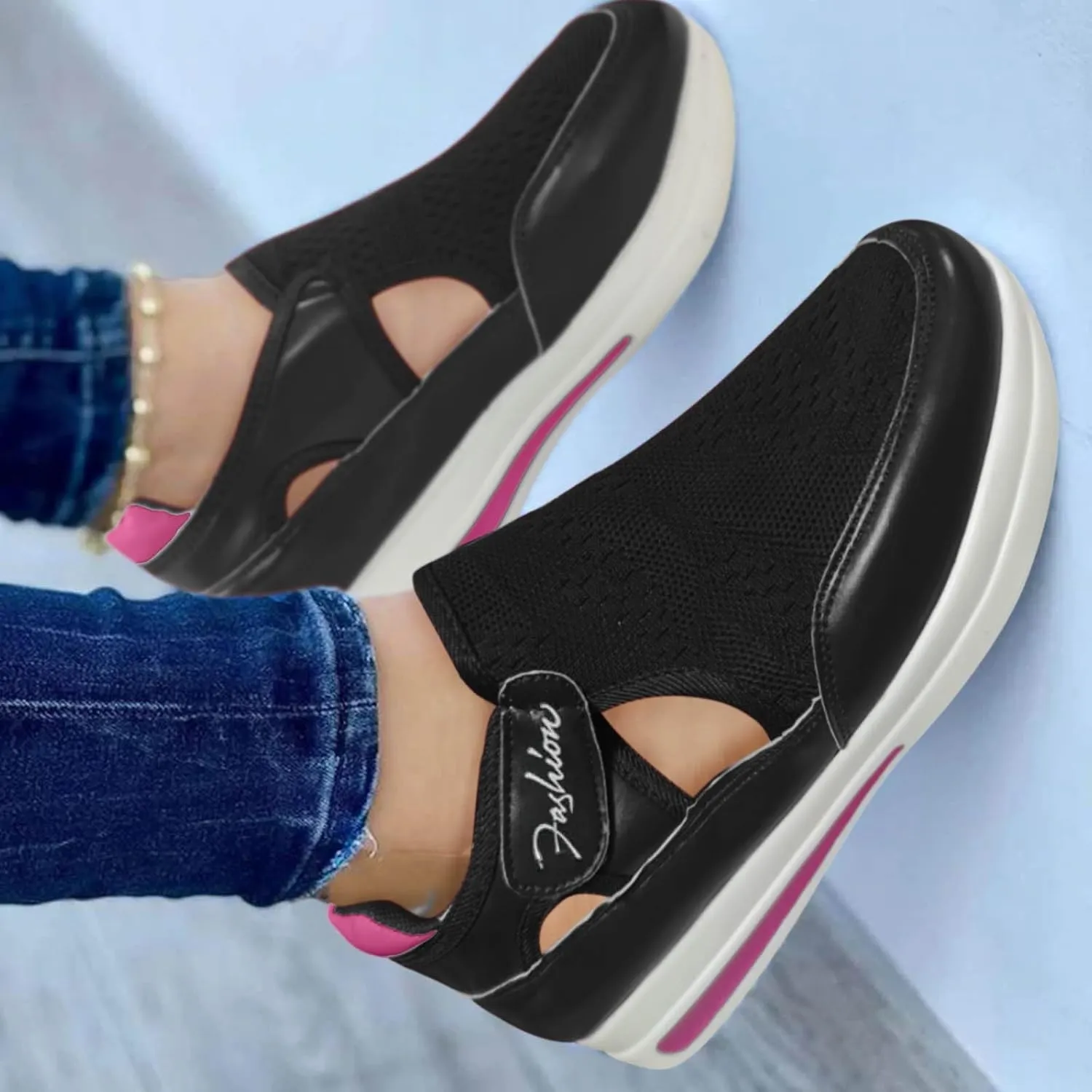 Women's Fashion Sneakers Red Zapatos Termicos Comodos para El Frio De Mujer Black Shoes Women Dressy Flats Orthopedic Shoes for Women Wide Width Slip On Women's Slip On Tennis Shoes Size 9