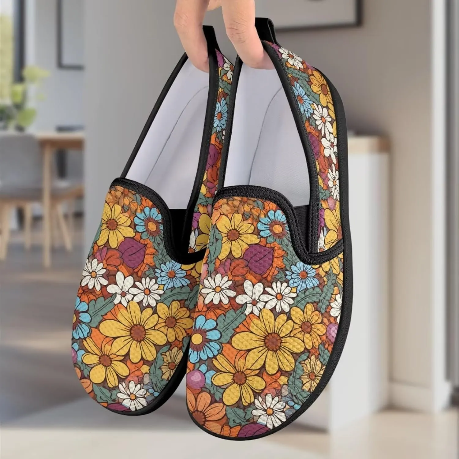 Women's Loafers & Slip-Ons Sunflower Business Slip On Work Flats Comfort Mesh Walking Sneakers Travel Shoes