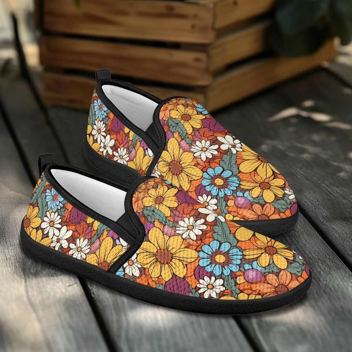 Women's Loafers & Slip-Ons Sunflower Business Slip On Work Flats Comfort Mesh Walking Sneakers Travel Shoes