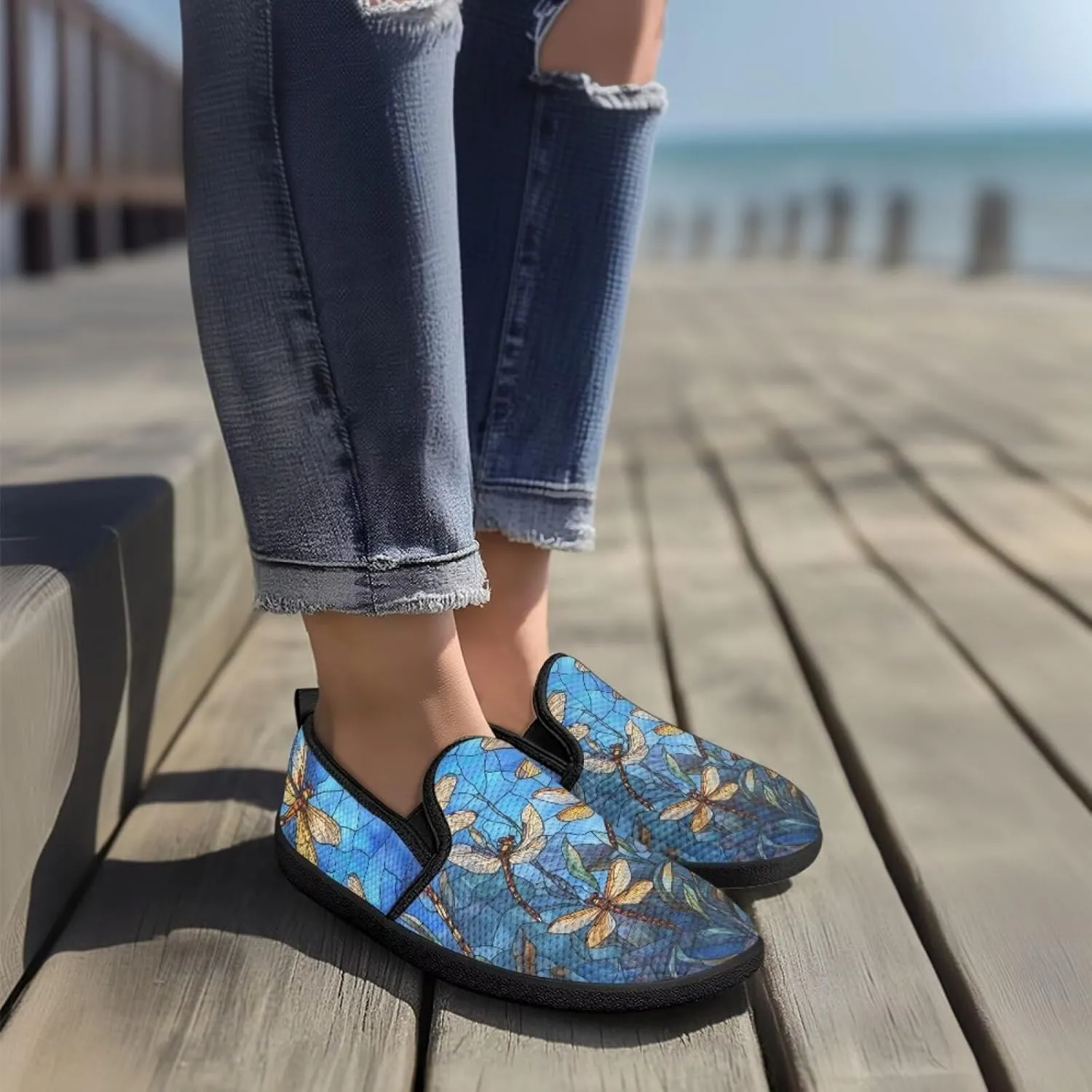 Women's Loafers & Slip-Ons Sunflower Business Slip On Work Flats Comfort Mesh Walking Sneakers Travel Shoes