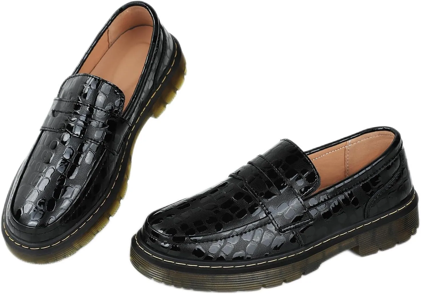 Women's Loafers Classic Penny Loafers for Women Fashion Driving Moccasins Women