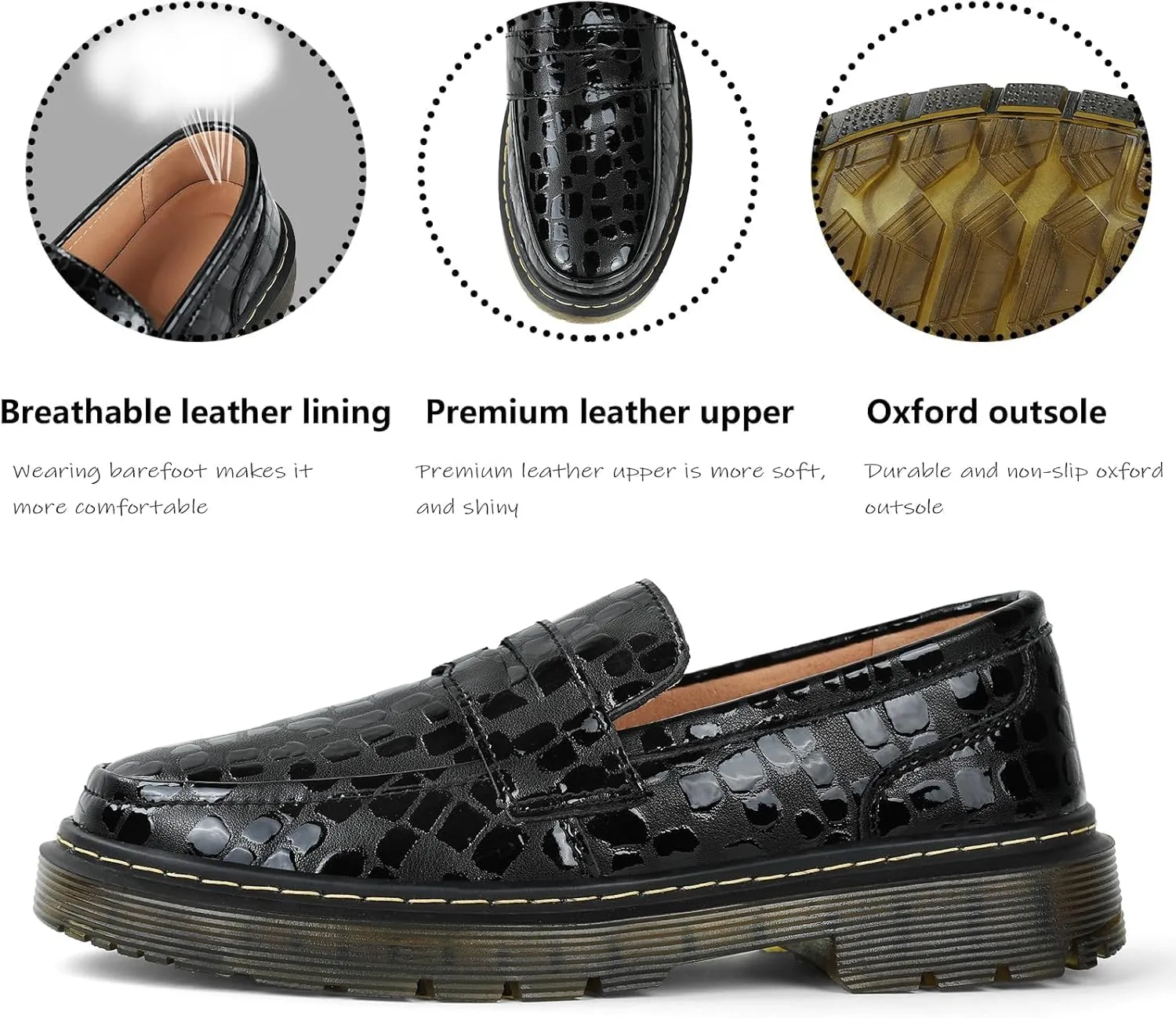 Women's Loafers Classic Penny Loafers for Women Fashion Driving Moccasins Women