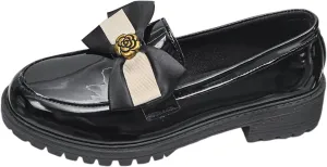 Womens Loafers Platform Slip-On Shoes Comfortable Work Shoes Business Casual Shoes Chunky Leather Penny Loafers