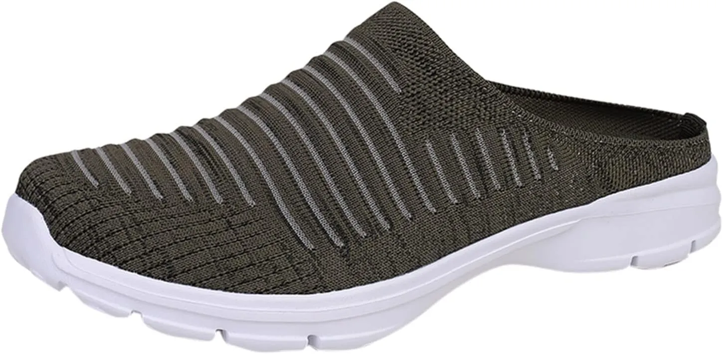 Women's Slip-on Mule Sneakers Lightweight Tennis Shoes Womens Food Service Ladies Casual Shoes Fashion Sneakers White Tennis Shoe Trainers Shoe