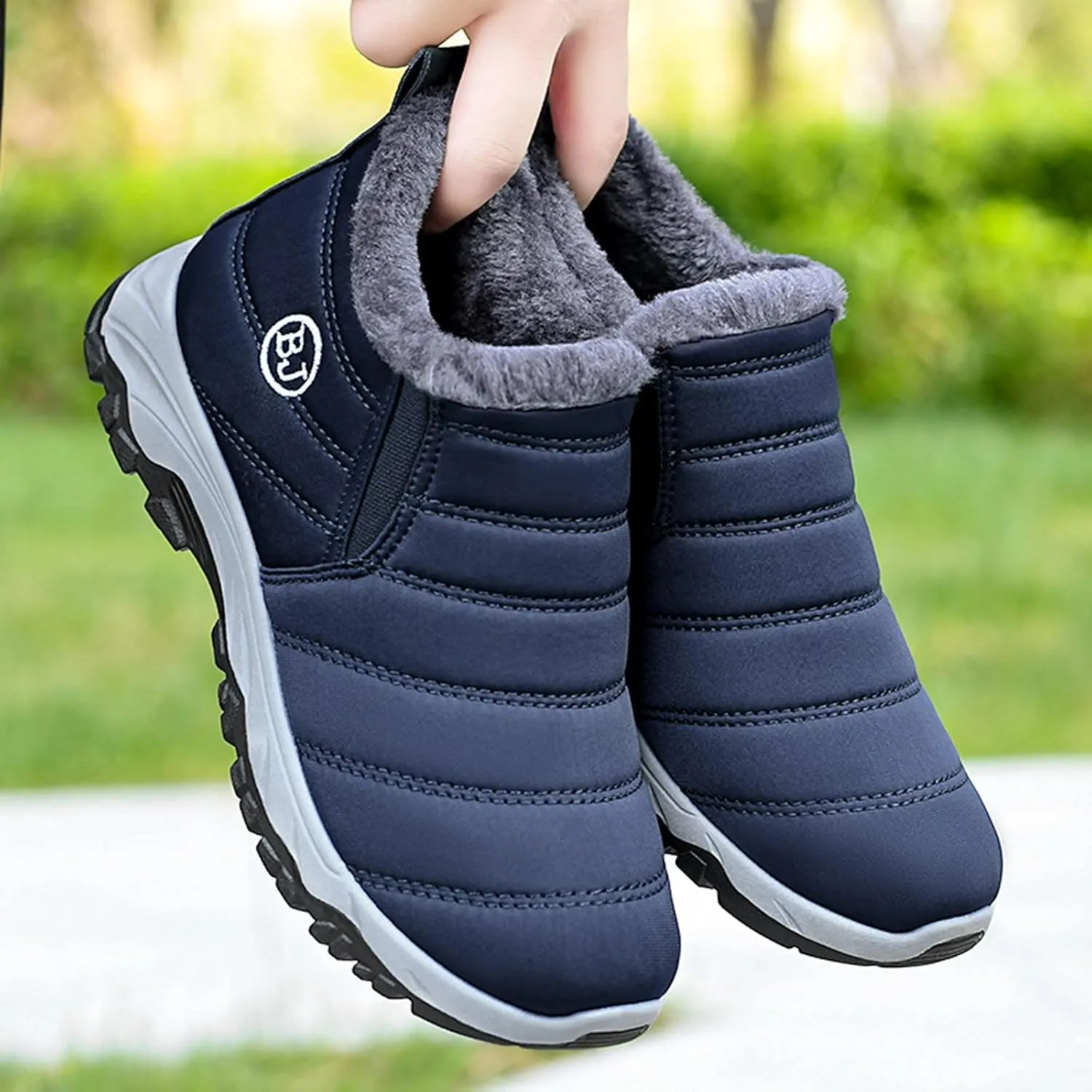 Womens Snow Boots Waterproof Plush Lined Snow Boots Womens Snow Boots Winter Warm Booties Slip On Snow Boot for Women Waterproof Brown Boots for Women Mens Snow Booties