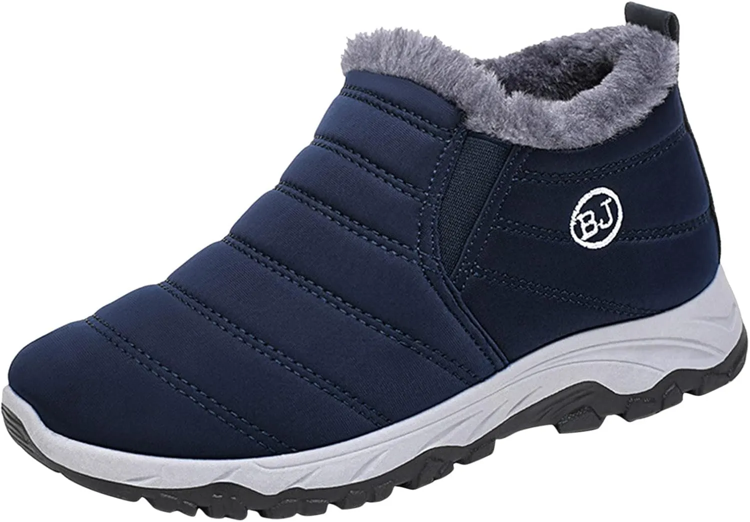 Womens Snow Boots Waterproof Plush Lined Snow Boots Womens Snow Boots Winter Warm Booties Slip On Snow Boot for Women Waterproof Brown Boots for Women Mens Snow Booties