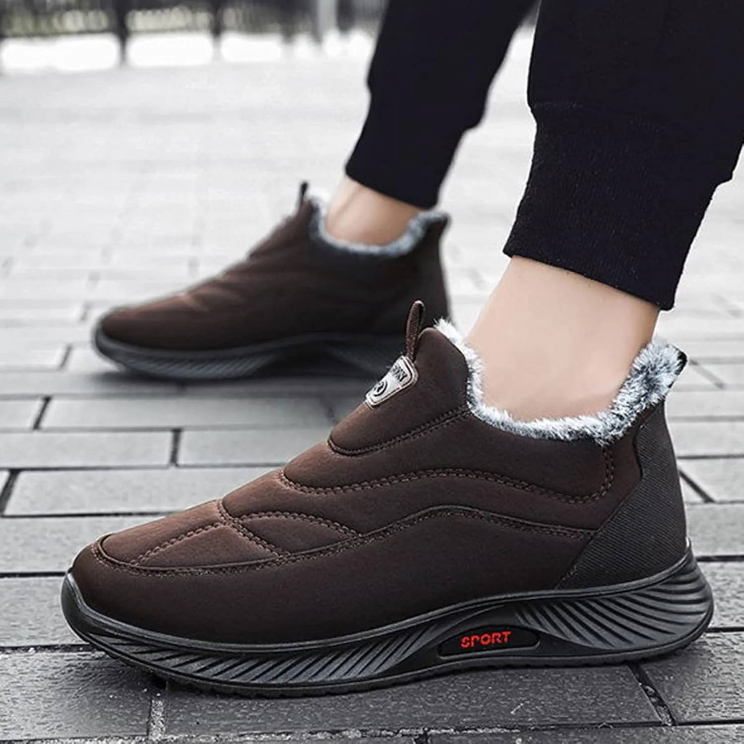 Womens Snow Boots Waterproof Snow Shoe Boots for Ladies Womens Mens Snow Boots Winter Shoes Slip On Women Short Snow Boot Wide Calf Boots for Women Men's Snow Booties