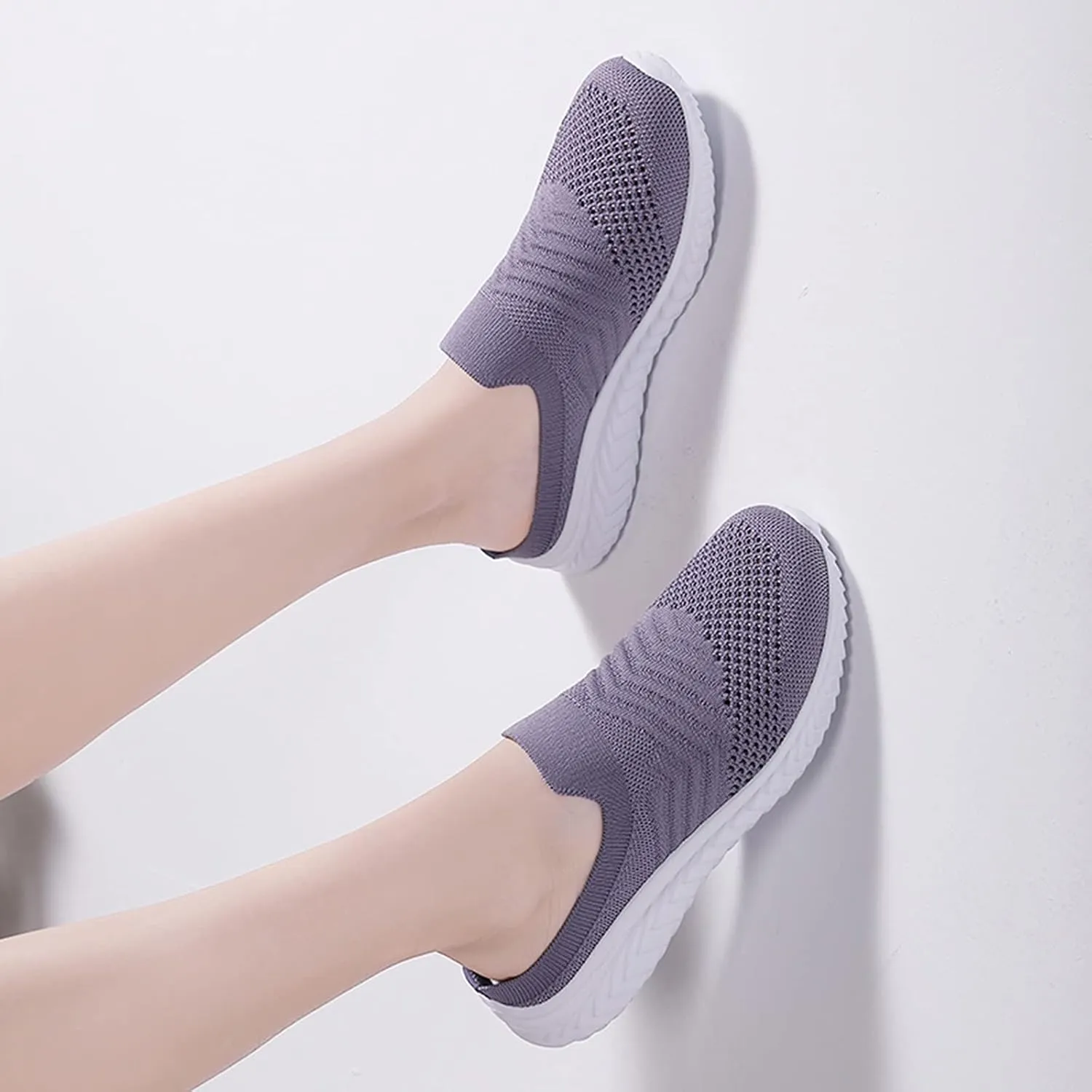 Womens Summer Breathable Mesh Slippers Mens Casual Shoes Walking Men's Casual Dress Shoes Men's Fashion Sneakers White Tennis Shoe Loafers Casual Slip On