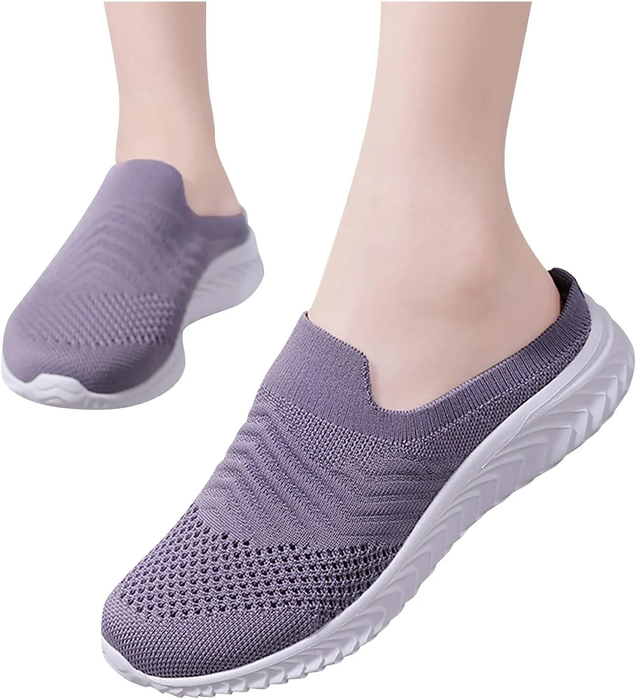 Womens Summer Breathable Mesh Slippers Mens Casual Shoes Walking Men's Casual Dress Shoes Men's Fashion Sneakers White Tennis Shoe Loafers Casual Slip On