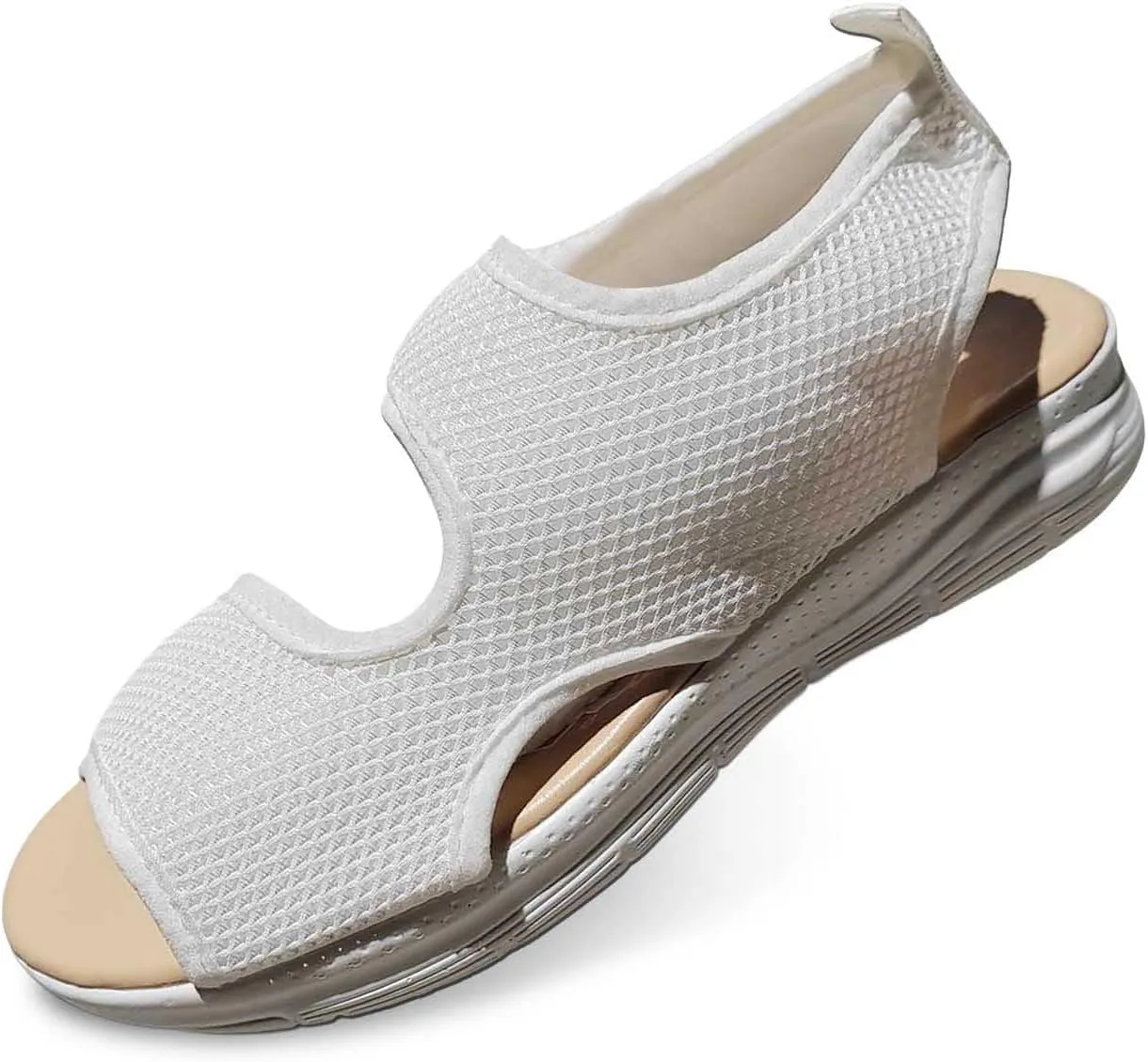 Women's Summer Fashion Cloth Breathable Open Toed Sandals Comfortable Platform Shoes Women Wedge Sandals Closed Toe