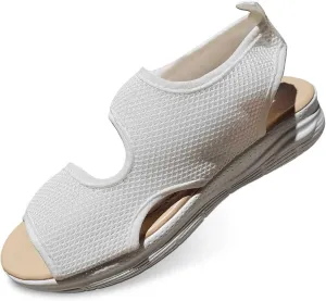 Women's Summer Fashion Cloth Breathable Open Toed Sandals Comfortable Platform Shoes Women Wedge Sandals Closed Toe
