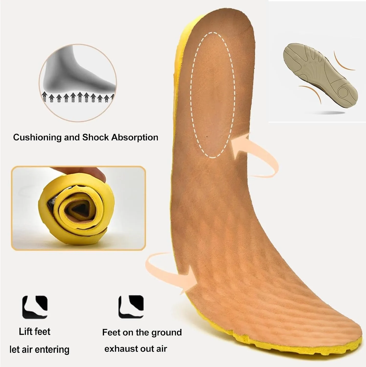 Women's Ultra-Comfortable Non-Slip Winter Barefoot Shoes Made Outdoor Lightweight Beck Shoes Women Soft Leather Chukka Boots Warm Lined Winter Hiking Walking Snow Boots(Light Green,US 7.5)