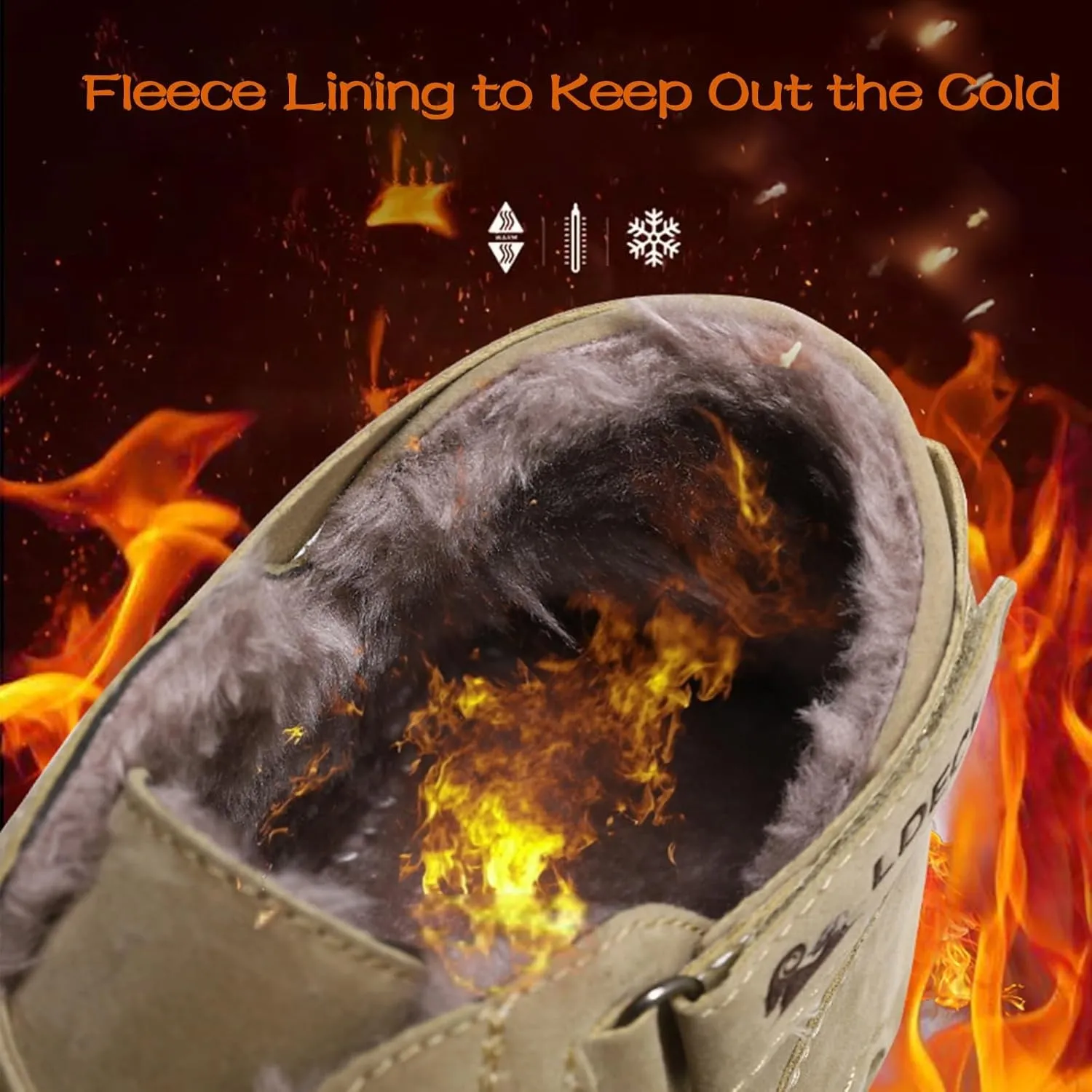 Women's Ultra-Comfortable Non-Slip Winter Barefoot Shoes Made Outdoor Lightweight Beck Shoes Women Soft Leather Chukka Boots Warm Lined Winter Hiking Walking Snow Boots(Light Green,US 7.5)