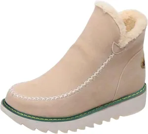 Womens Winter Boots Waterproof Adults Short Snow Boots Womens Winter Snow Boots with Warm Fur Lining Short Boot Women Winter Womens Rain Boots Men's Winter Booties