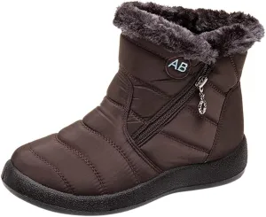 Womens Winter Boots Wide Width Short Boots Ladies Winter Women Snow Boots Winter Shoes with Hook Loop Womens Slip On Boot Waterproof House Shoes for Women Mens Booties Winter