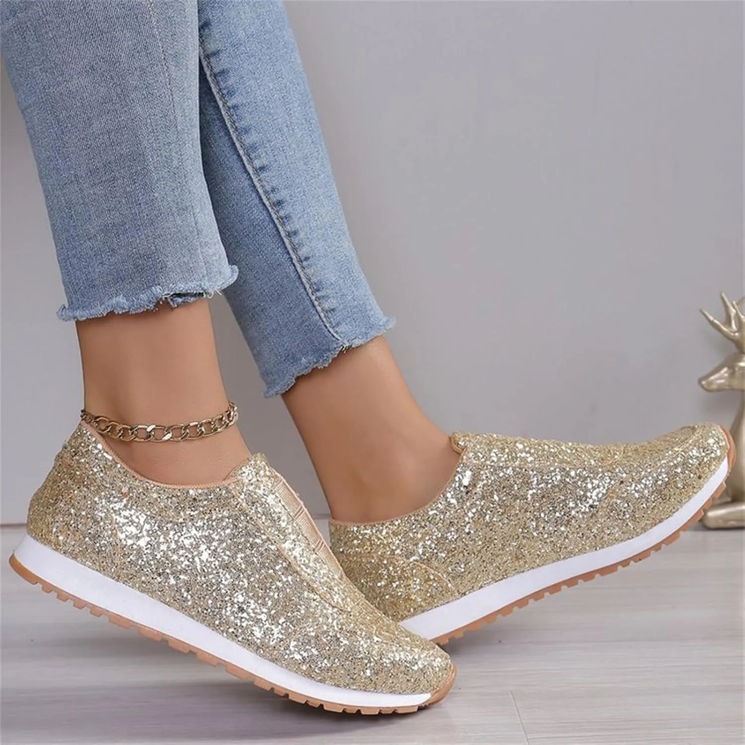 Work Shoes for Men Mens Slip On Sneakers Wide Width Womens Loafers Comfortable Dressy Women Dress Shoes Fashion Casual Comfy Soft October 11-12