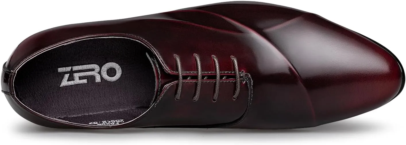 ZRO Men's Lace Up Formal Modern Oxford Dress Shoes