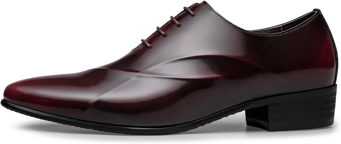 ZRO Men's Lace Up Formal Modern Oxford Dress Shoes